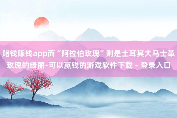赌钱赚钱app而“阿拉伯玫瑰”则是土耳其大马士革玫瑰的绮丽-可以赢钱的游戏软件下载 - 登录入口