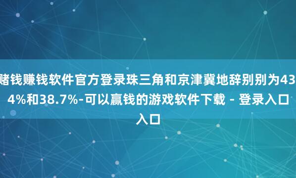 赌钱赚钱软件官方登录珠三角和京津冀地辞别别为43.4%和38.7%-可以赢钱的游戏软件下载 - 登录入口